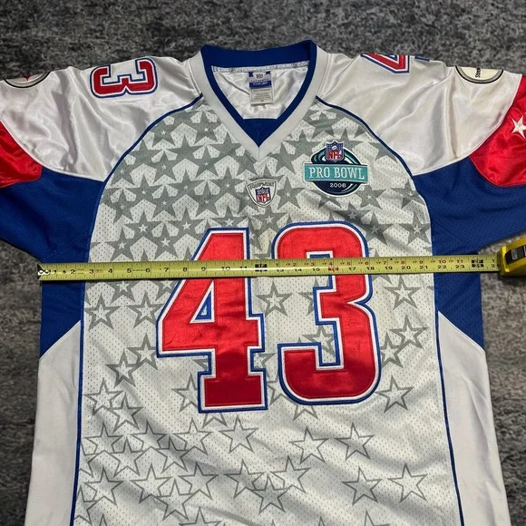 Troy Polamalu Pittsburgh Steelers 2008 Pro Bowl Jersey Size 52 Reebok NFL Away Jerseys